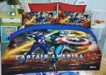 4*6 Kids Cartoon Themed Duvets ( CAPTAIN AMERICA)- Multicolored