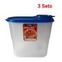 3Pcs Cereal containers Storage Jar