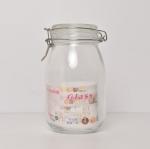 Glass Jar With Air Tight Lids & Metal Lock