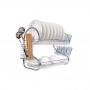 Generic Stainless Steel Dish Rack 2 Tier - Space Saver Dish Drainer Drying Holder Sliver