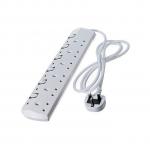 Jsb 6-Way Socket Power Extension Cable - JSB 6Away 5m long - White