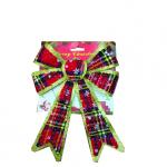 Christmas Bow On Hanging Card, 15X19Cm