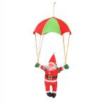 18 Inch Santa Hanging With Parachute Umbrella