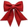 26.5 X 19 cm Glitter Foam Christmas Bow Red