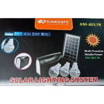 Solar lighting system Kamisafe black standard 9v