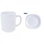 Generic Dinner Plates 6 Pieces + 6 Pcs of Cups - White