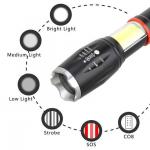Highlight Zoomable ABC LED Flashlight High Power Torch