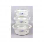 Generic 3pcs Casserole Bowl Set With Lid - Food Serving Dish Bowl.
