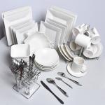 Ceramic square  Dinner Set - 63 Pieces