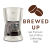 Philips Daily Collection Coffee Maker HD7447 Premium Coffee bag Free