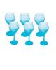 Wine glass blue coloured