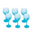 Wine glass blue coloured
