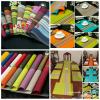 6 pieces table mats with a runner