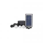 Kamisafe 8006A-Solar Lighting System - Black