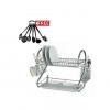 Dish Rack Medium Size With A FREE Set Of 6 Non-Stick Cooking Spoons