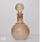 Gold round decanter