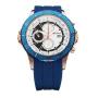 Curren Blue Resin Band Sport Wrist Watch