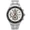 Casio Silver, white, Red Dial Chronograph Stainless Steel watch