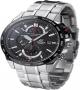 Casio Silver Black Chronograph Watch EFR 520 1AV