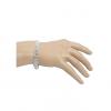 Generic Classic Crystal Bridal Rhinestone 4 Line Bracelet