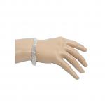 Generic Classic Crystal Bridal Rhinestone 4 Line Bracelet