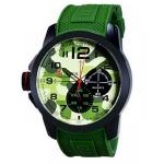 Curren Green Resin Band Military Wrist Watch