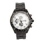 Curren White Dial Chronometer Watch With Stainless Steel Straps