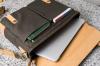 Elegant Laptop Bag Green-Brown 15 inch