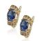 CarJay Jewels Gold Earring Loops -Blue