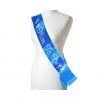 Generic Silver /Blue Mom to be Sash Satin with Silver Glitter Baby Shower Sash for Baby