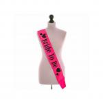 Generic Pink Bride To Be Bachelorette Shower Sash