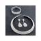 Generic Silver Women Rhinestone Crystal Choker Necklace+Earrings+Bracelet Set Wedding Jewelry