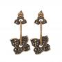 Generic Gold Vintage Bridal Earrings Jewelry
