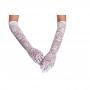 Generic White Women Long Elegant Vintage Lace Elbow Length Full Finger Bridal Wedding Evening Party Prom Gloves Accessories