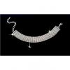 Generic Classic Crystal Bridal Rhinestone 8 Line Bracelet