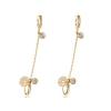 CarJay Jewels Gold Coated Double Earring Loops