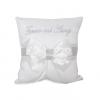 Generic White Ring Cushion With Silver Embroidery (Forever & Always)