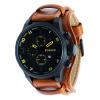 Curren Tan Brown Leather Strap Classic Wrist Watch