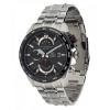 Casio Silver - Black Chronograph Watch With Stainless Steel Straps