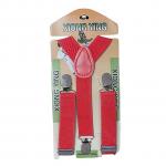 Generic Red Kids Boy Girls Toddler Clip-on Suspenders Elastic Adjustable Braces