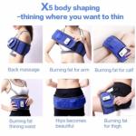 Slimming Belt X5 Times Electric Vibration Massage Blue