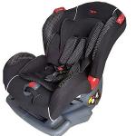 Generic Big size Reclining Car Seat with a Firm Base- Black with White Polka Dots( 0-7 yrs)