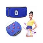Electric Abdominal Tummy Slimming Belly Burner Lose Weight Fitness Massage Belt - Blue