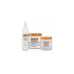 Cantu Shea Butter Leave-In Conditioning Repair Cream + Grow Strong Strengthening Treatment + Tea Tree And Jojoba Oil