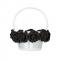 Generic Black Rose Flower Girl Wedding White Basket