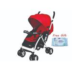 Foldable Baby Stroller - Red plus free gift( Aryuv baby wipes)