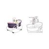 Generic Electric Baby Shaker Vibration Rocker Chair 5-in-1 Nest Swing Chair Bouncer Chair Multifunction Adjustable Music (0-36months)
