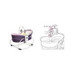 Generic Electric Baby Shaker Vibration Rocker Chair 5-in-1 Nest Swing Chair Bouncer Chair Multifunction Adjustable Music (0-36months)