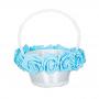 Generic White & Blue Topaz Flower Girls Basket