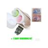 Generic 1 Bottle Warmer With 2 Clear Feeding Bottles + 1 Baby Grooming Kit